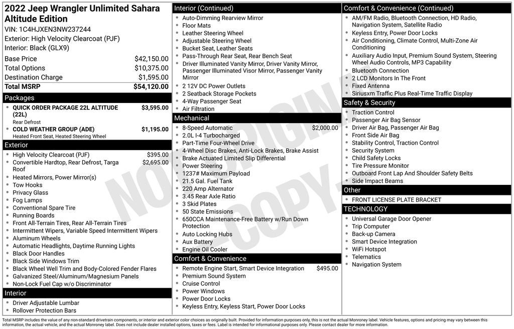 2022 Jeep Wrangler Unlimited Sahara Altitude