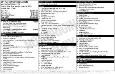 2019 Jeep Cherokee Latitude