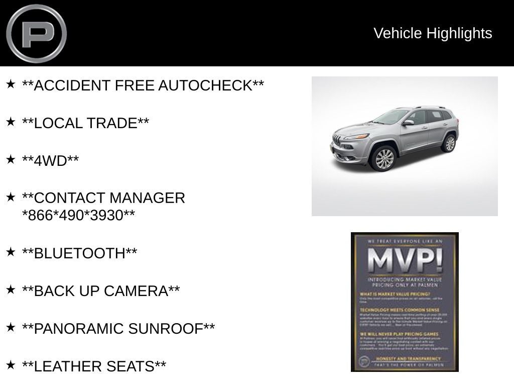 2016 Jeep Cherokee Overland