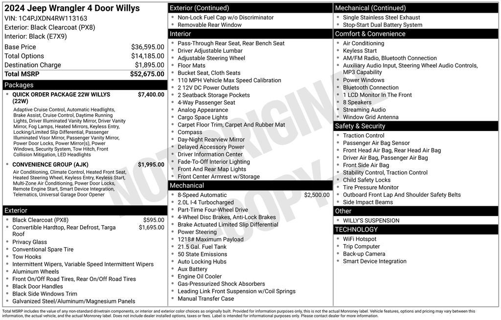 2024 Jeep Wrangler Willys