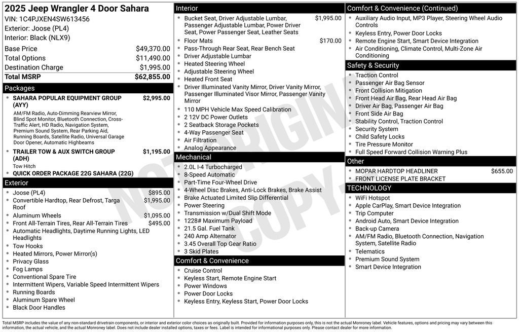 2025 Jeep Wrangler Sahara