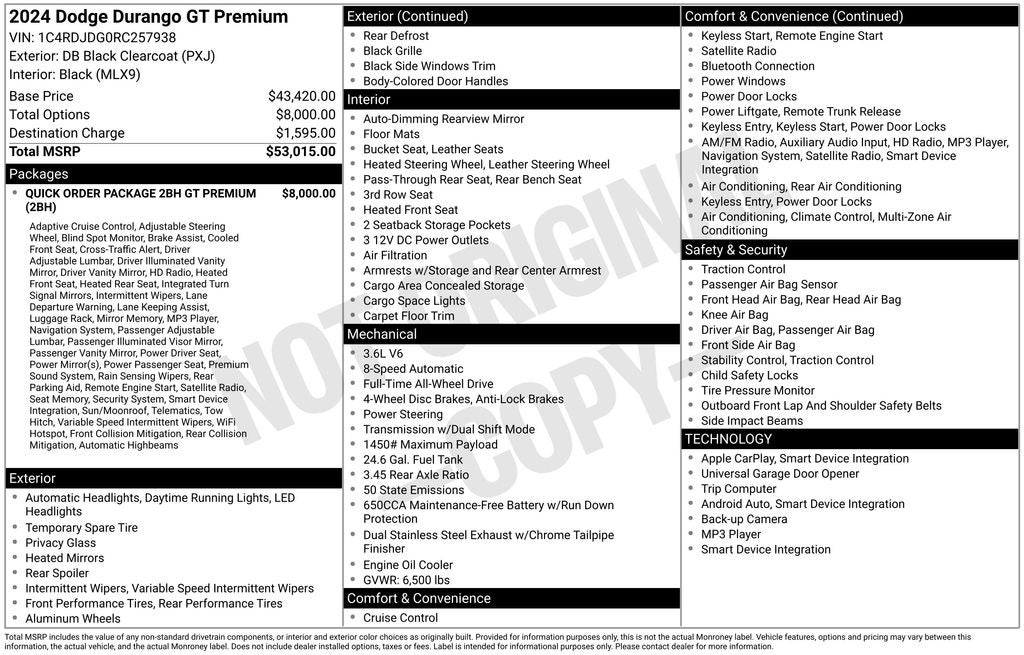 2024 Dodge Durango GT