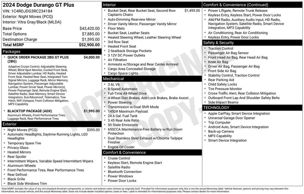 2024 Dodge Durango GT Plus