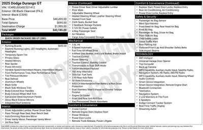 2025 Dodge Durango GT