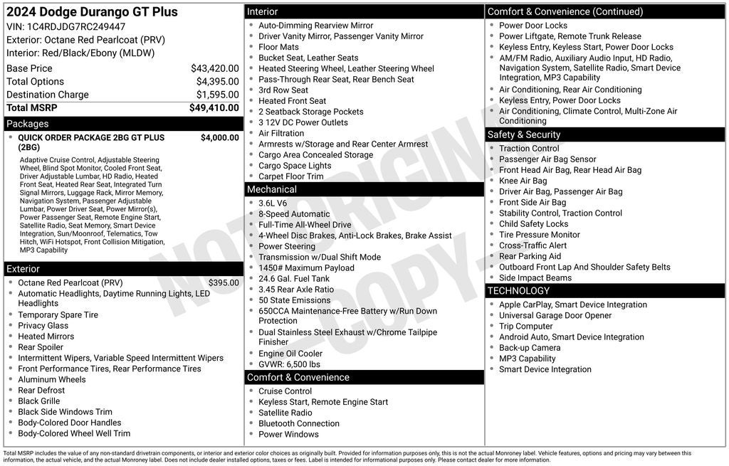2024 Dodge Durango GT Plus