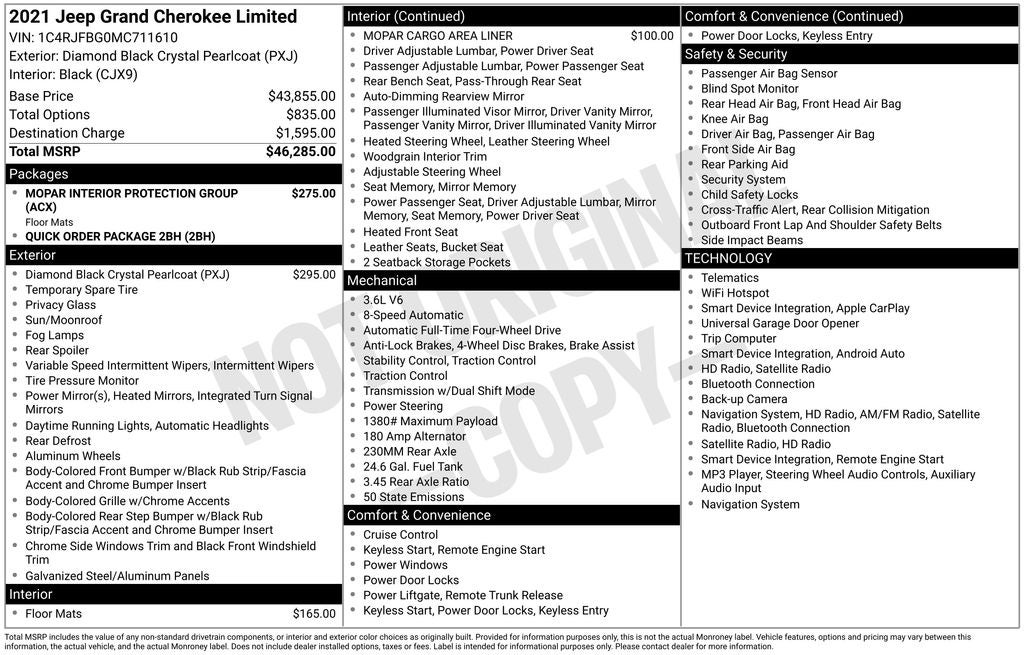 2021 Jeep Grand Cherokee Limited