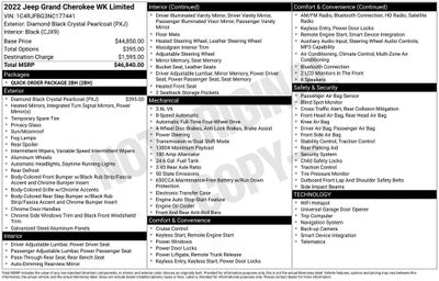 2022 Jeep Grand Cherokee WK Limited