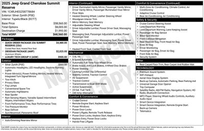 2025 Jeep Grand Cherokee Summit Reserve