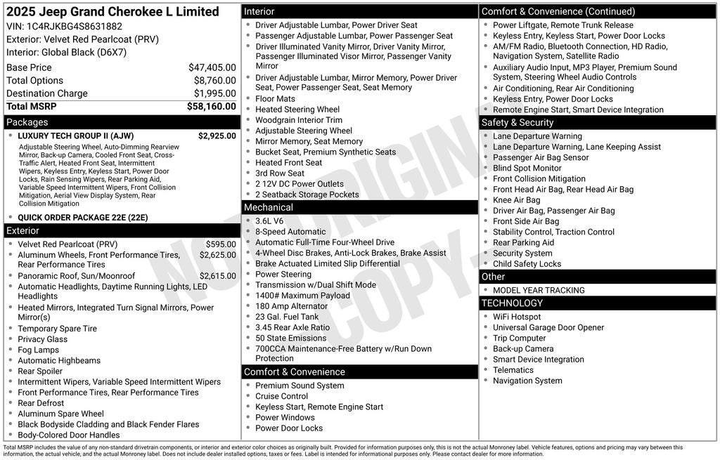 2025 Jeep Grand Cherokee L Limited