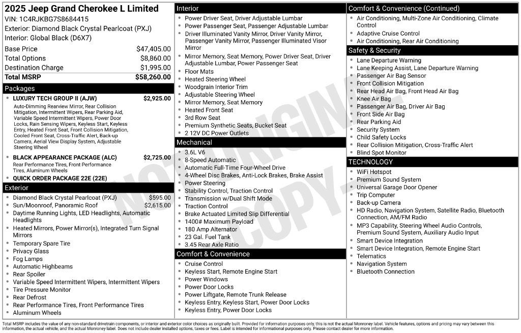 2025 Jeep Grand Cherokee L Limited
