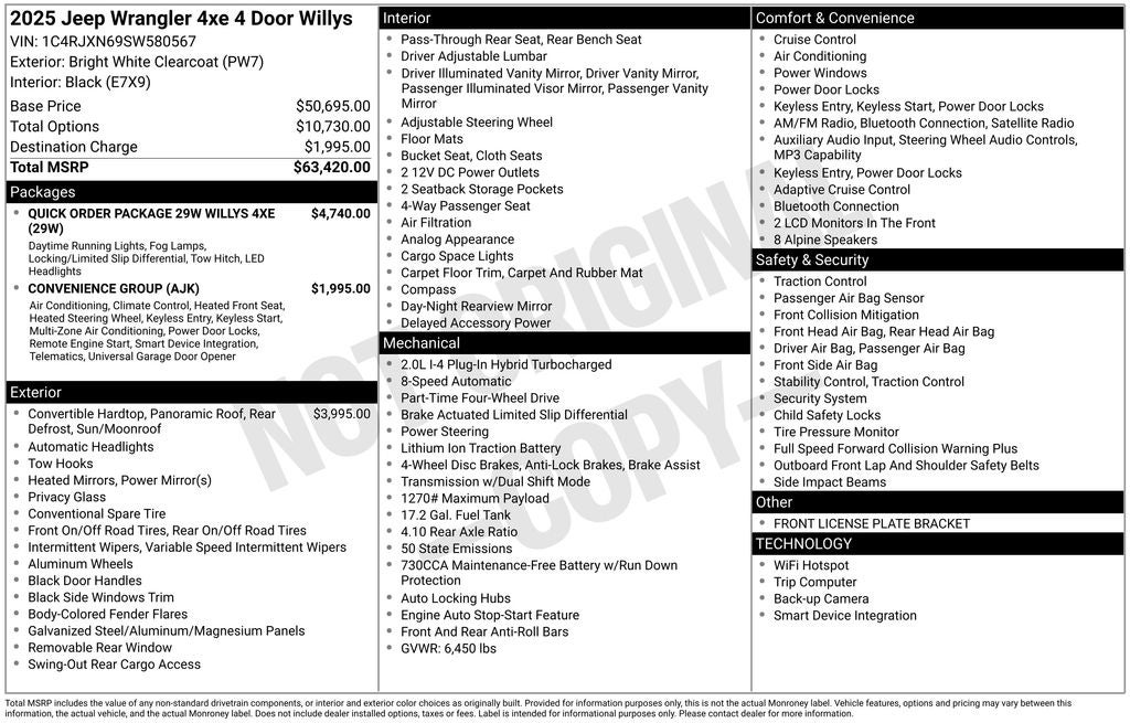 2025 Jeep Wrangler Willys 4xe
