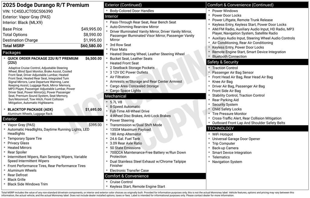 2025 Dodge Durango R/T