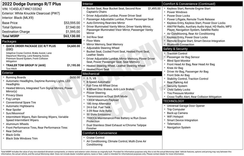 2022 Dodge Durango R/T