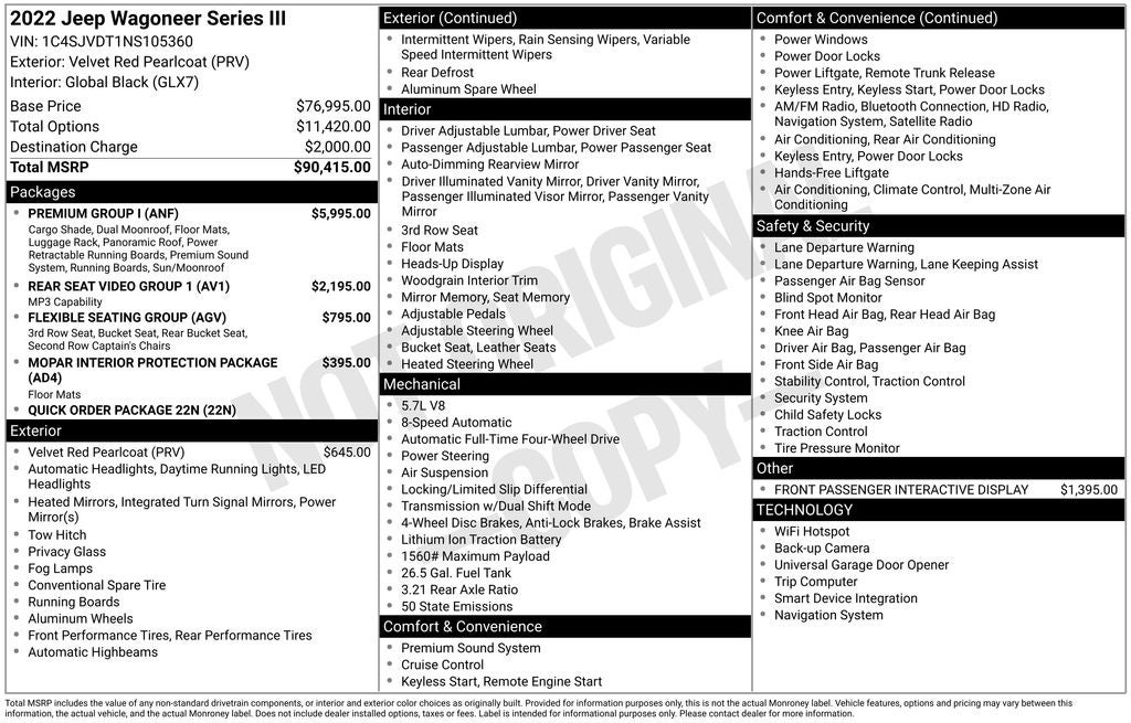 2022 Jeep Wagoneer Series III