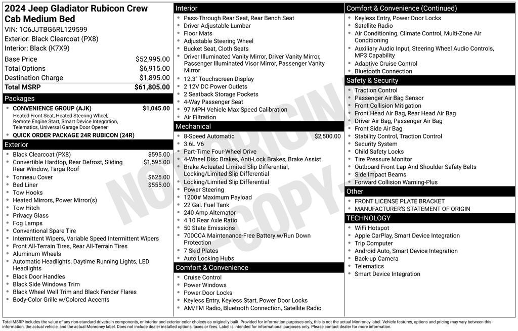 2024 Jeep Gladiator Rubicon