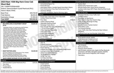 2023 RAM 1500 Big Horn/Lone Star
