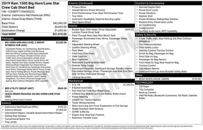 2019 RAM 1500 Big Horn/Lone Star