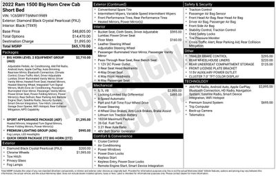 2022 RAM 1500 Big Horn/Lone Star