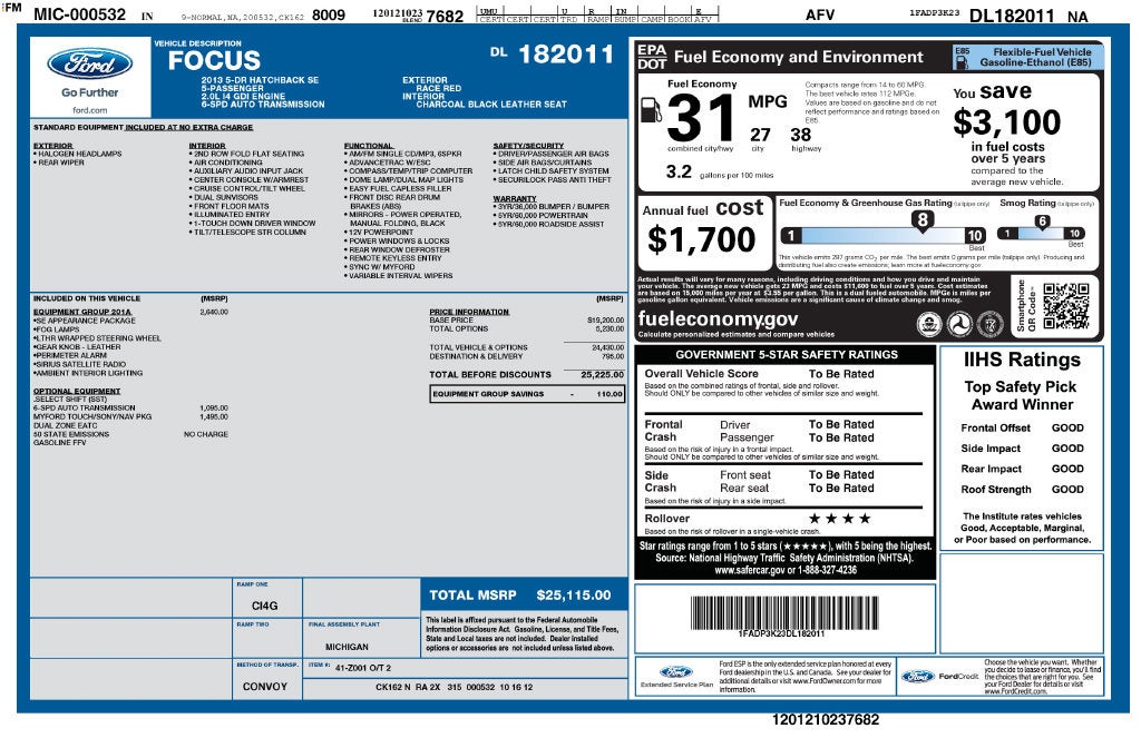 2013 Ford Focus SE