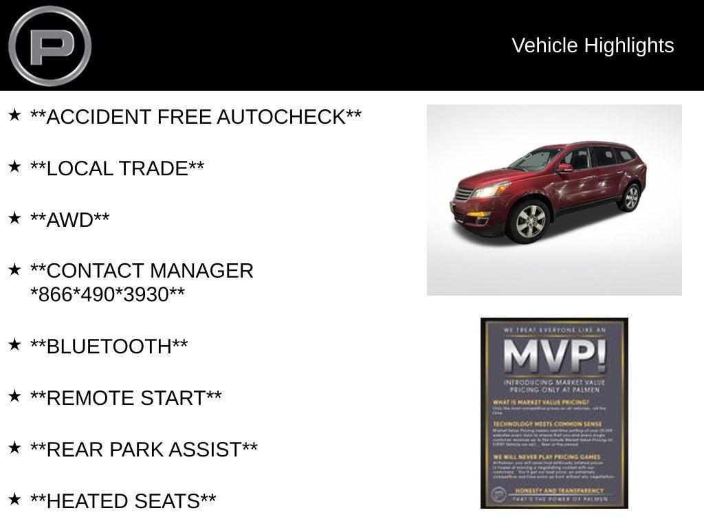 2017 Chevrolet Traverse LT 1LT