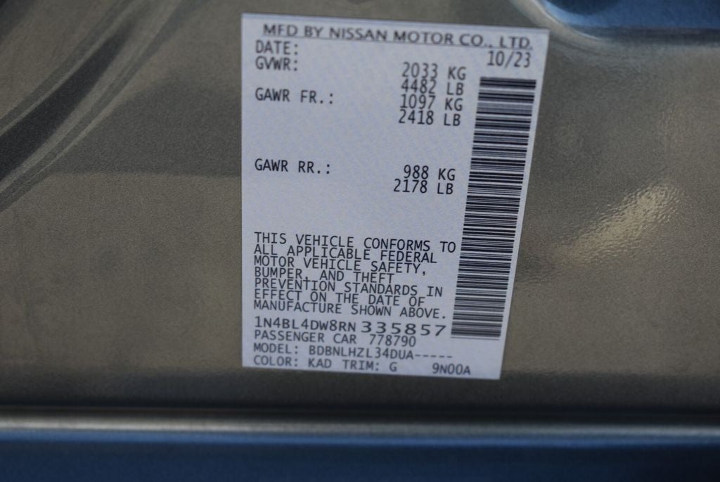 2024 Nissan Altima 2.5 SV