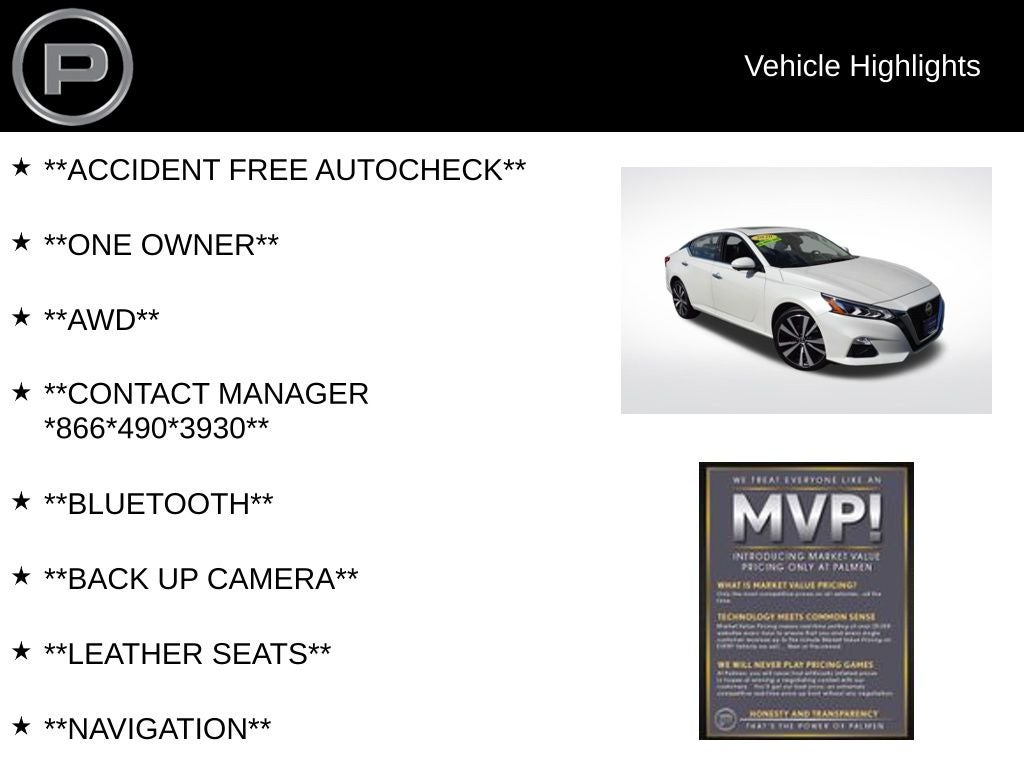 2020 Nissan Altima 2.5 Platinum