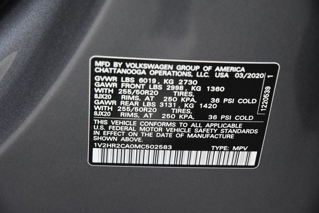 2021 Volkswagen Atlas 3.6L V6 SE w/Technology