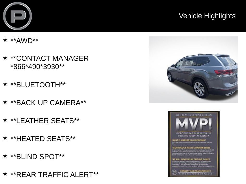 2021 Volkswagen Atlas 3.6L V6 SE w/Technology