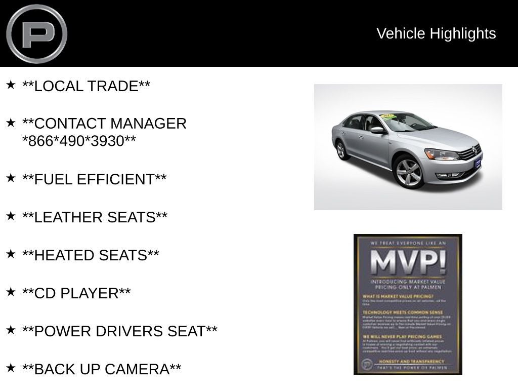 2015 Volkswagen Passat 1.8T Limited Edition