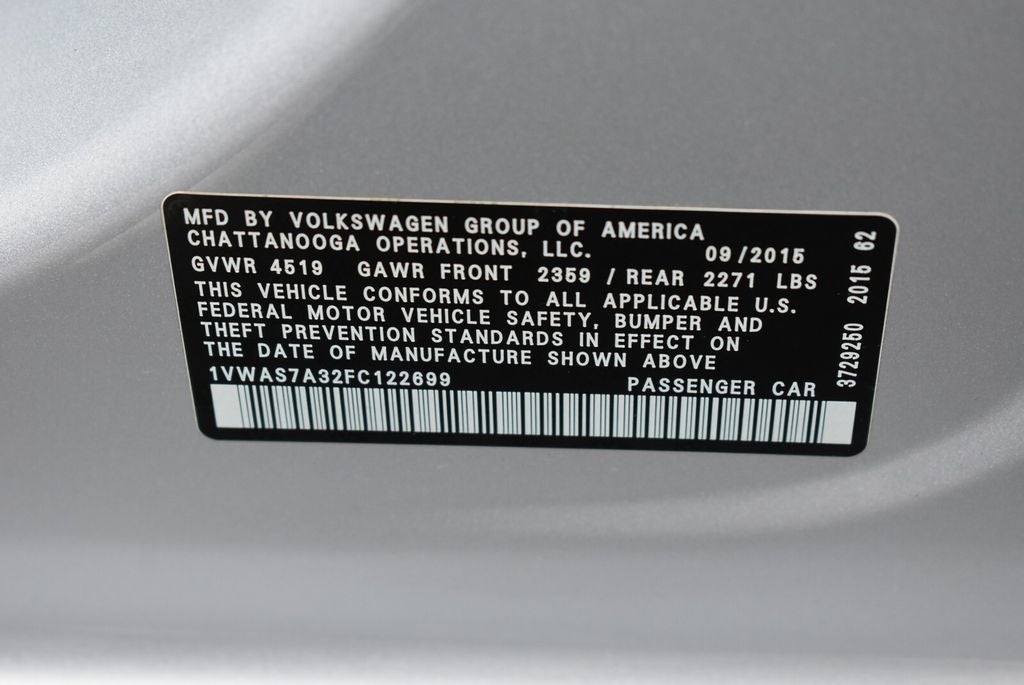 2015 Volkswagen Passat 1.8T Limited Edition