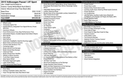 2015 Volkswagen Passat 1.8T Sport