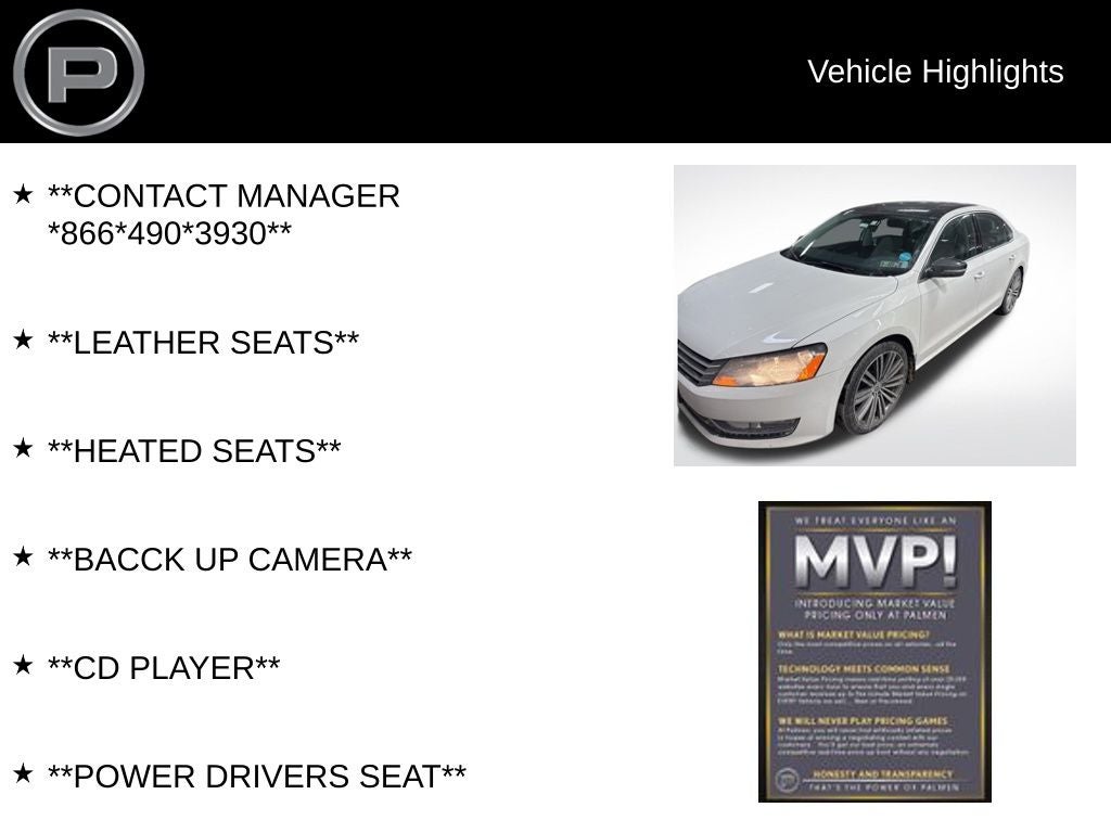 2015 Volkswagen Passat 1.8T Sport