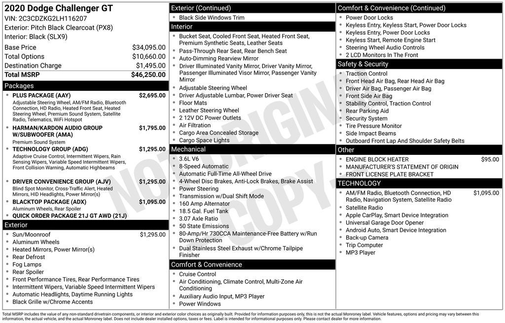 2020 Dodge Challenger GT