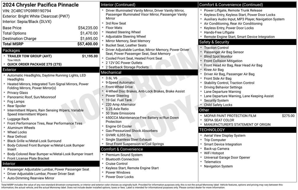 2024 Chrysler Pacifica Pinnacle