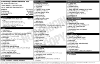 2016 Dodge Grand Caravan SE