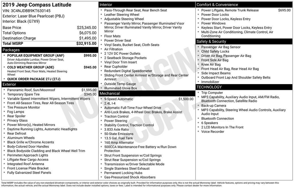 2019 Jeep Compass Latitude