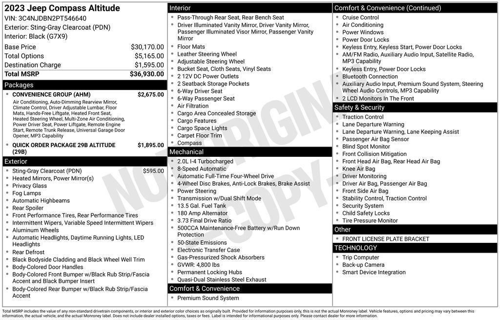 2023 Jeep Compass Altitude