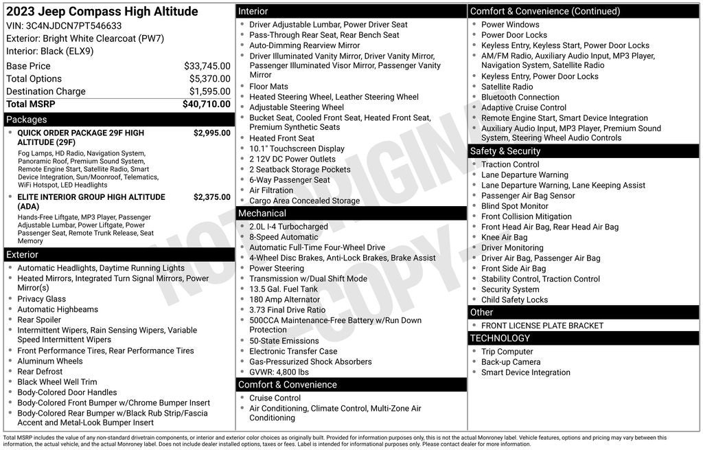 2023 Jeep Compass High Altitude