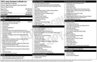 2023 Jeep Compass Latitude Lux
