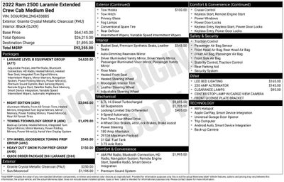 2022 RAM 2500 Laramie