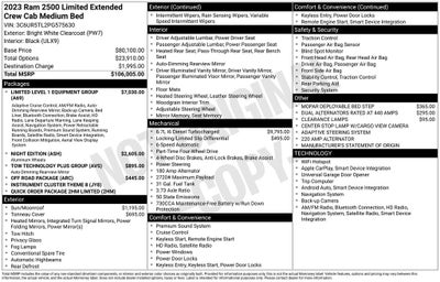 2023 RAM 2500 Limited