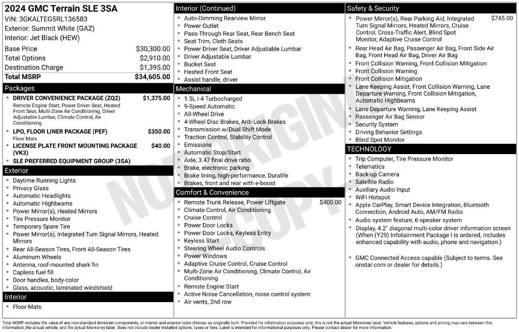 2024 GMC Terrain SLE