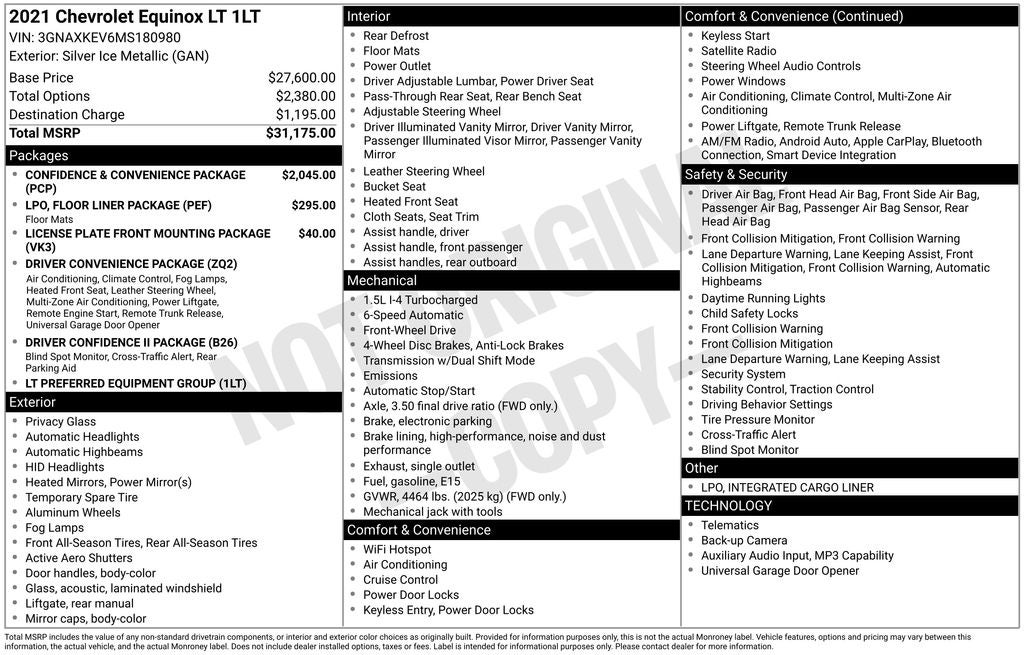 2021 Chevrolet Equinox LT