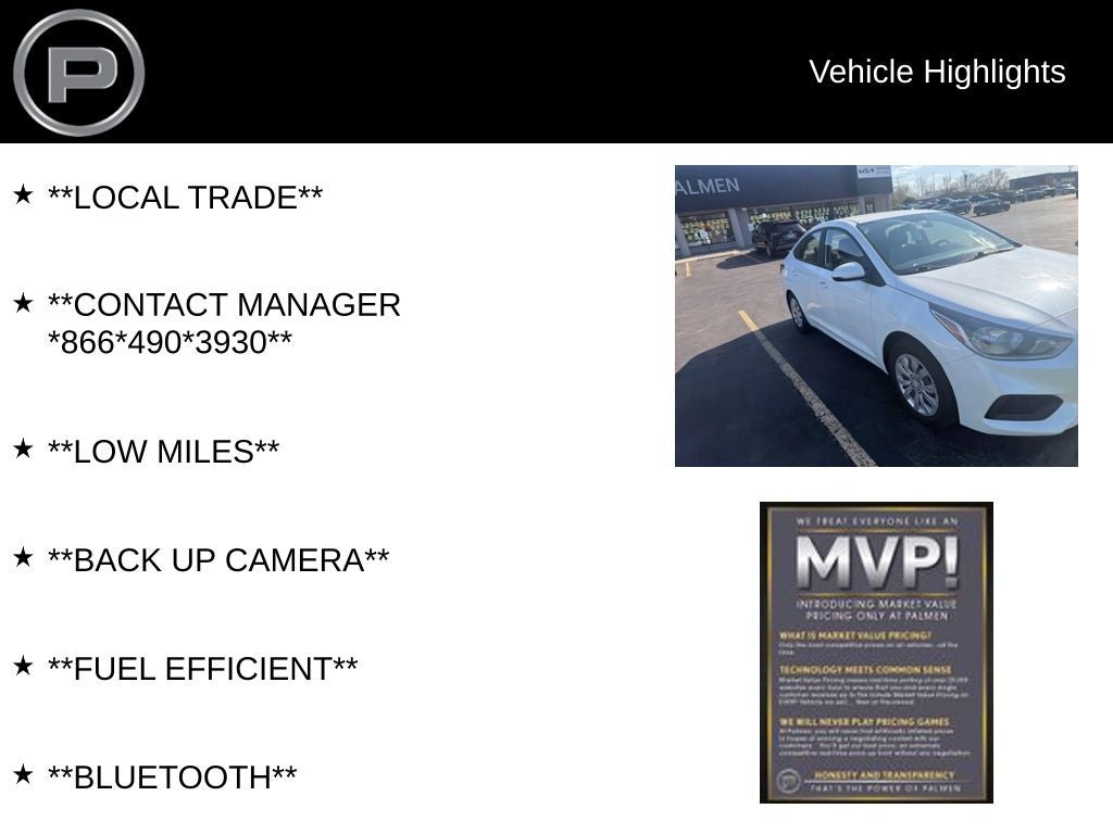 2019 Hyundai Accent SE