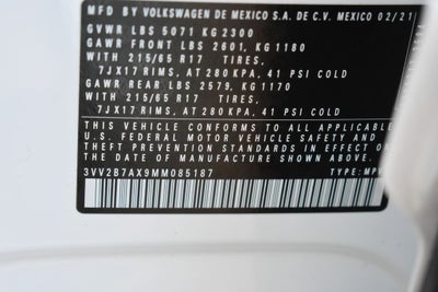 2021 Volkswagen Tiguan 2.0T SE