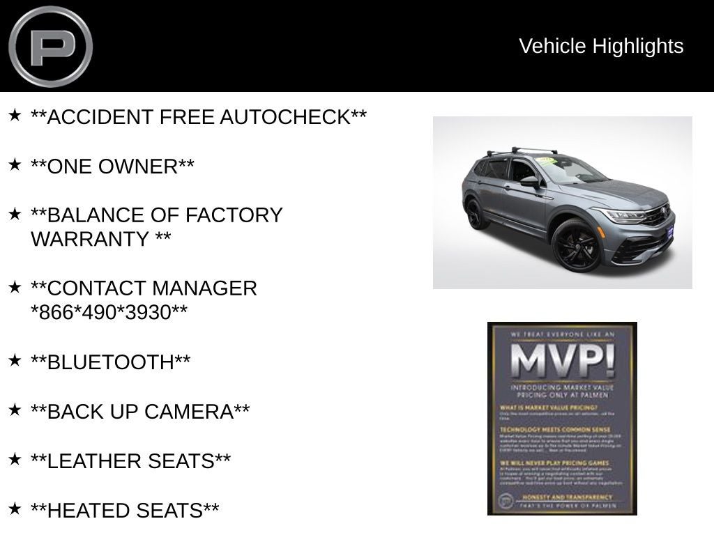 2023 Volkswagen Tiguan 2.0T SE R-Line Black