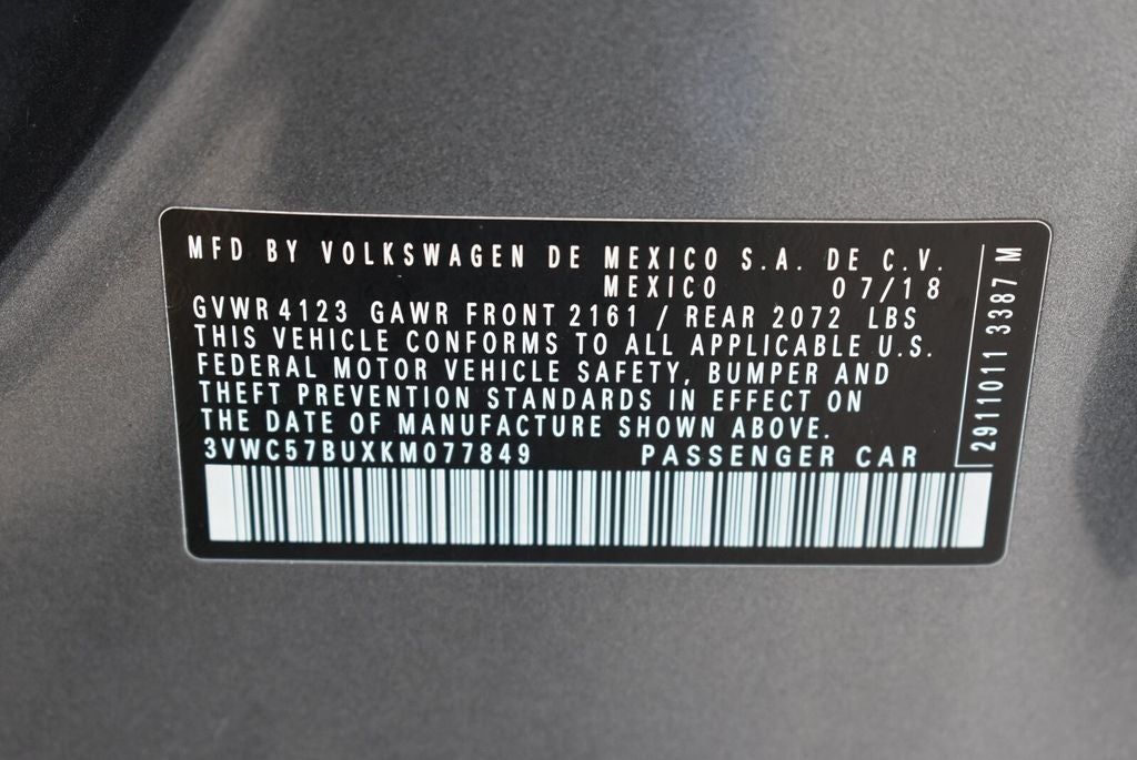 2019 Volkswagen Jetta 1.4T S