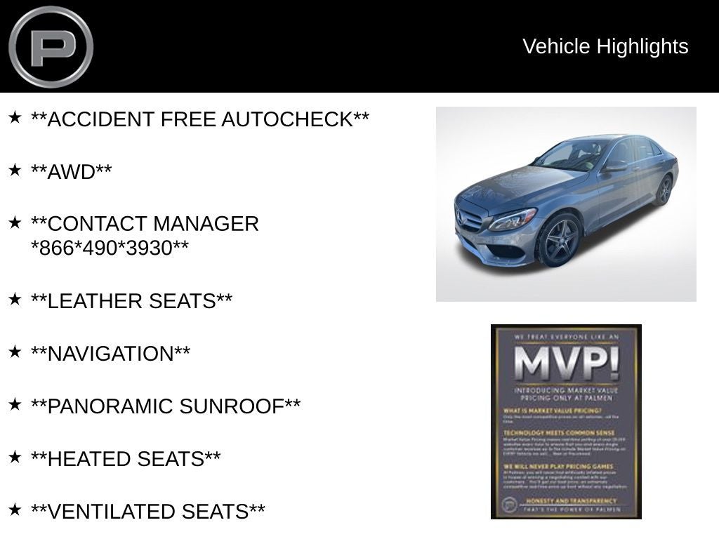 2015 Mercedes-Benz C-Class C 300 4MATIC®