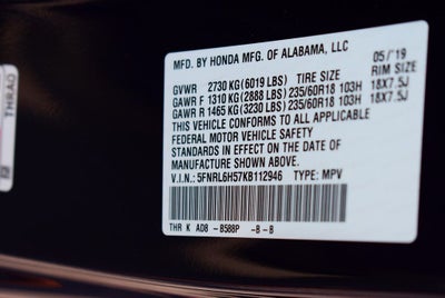 2019 Honda Odyssey EX