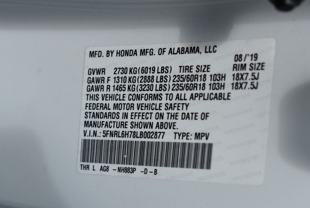 2020 Honda Odyssey EX-L